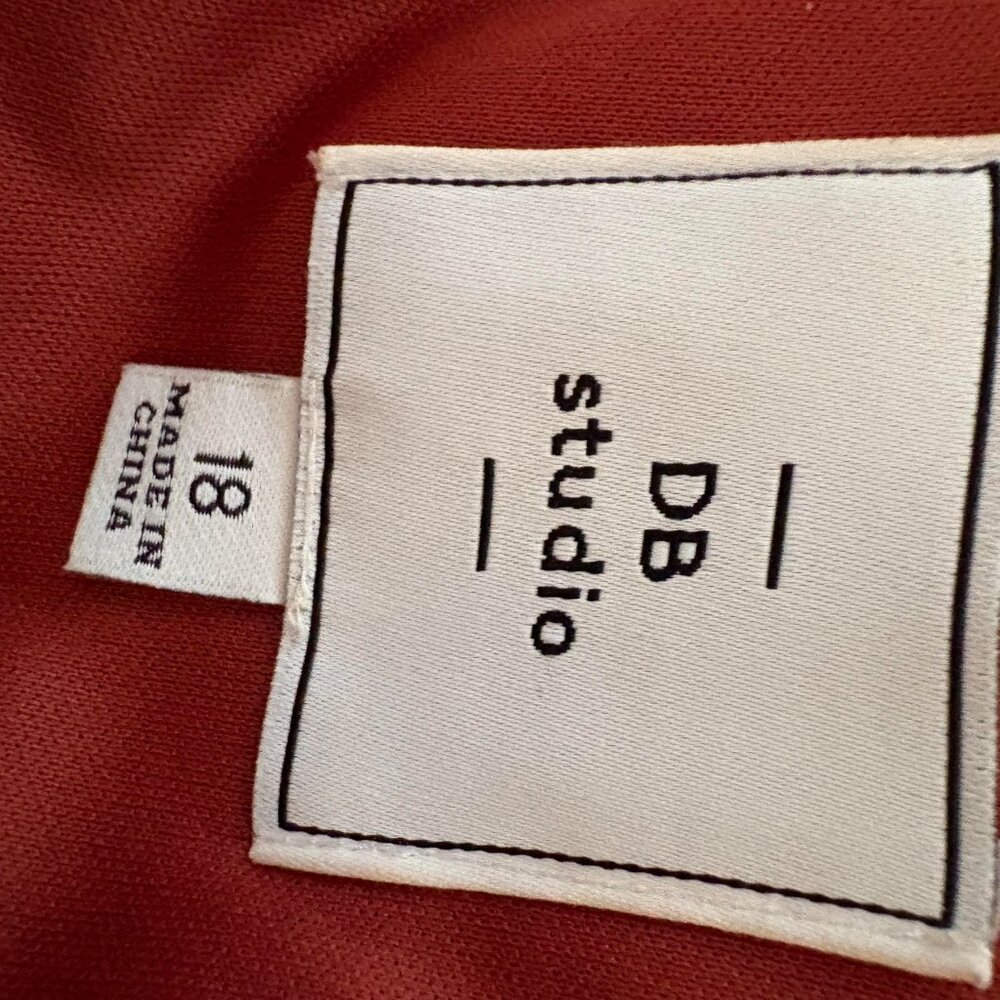 Cinnamon Asymmetric Satin Dress with Spaghetti Straps - Size 18 - David's Bridal - Picture 7 of 8
